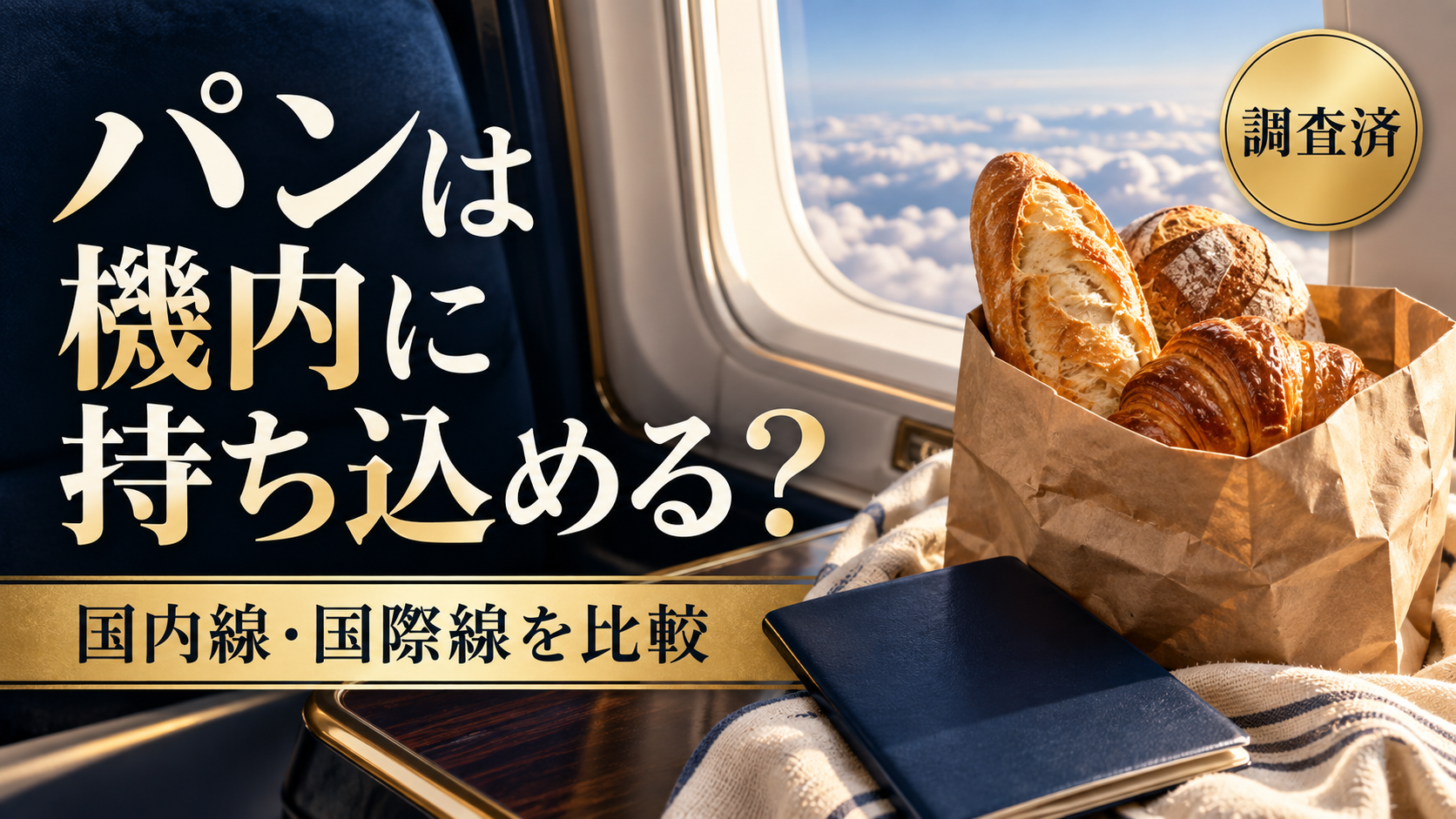 パンは機内に持ち込める？国内線・国際線のルールとジャムの注意