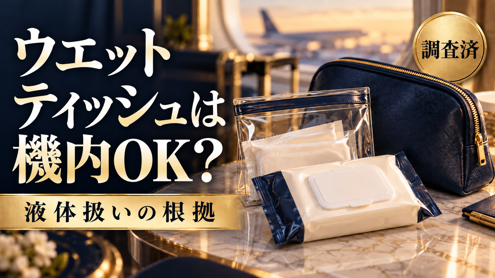 ウエットティッシュは機内に持ち込める？液体扱いにならない根拠