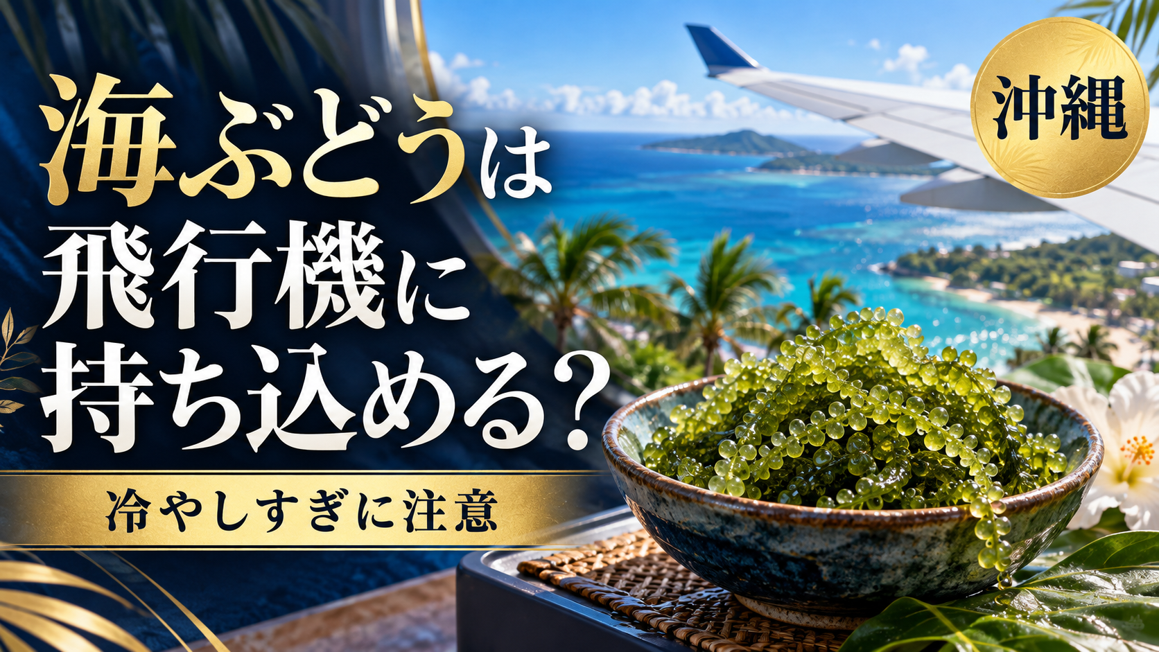海ぶどうは飛行機に持ち込める？国内線はOK・冷やしすぎに注意