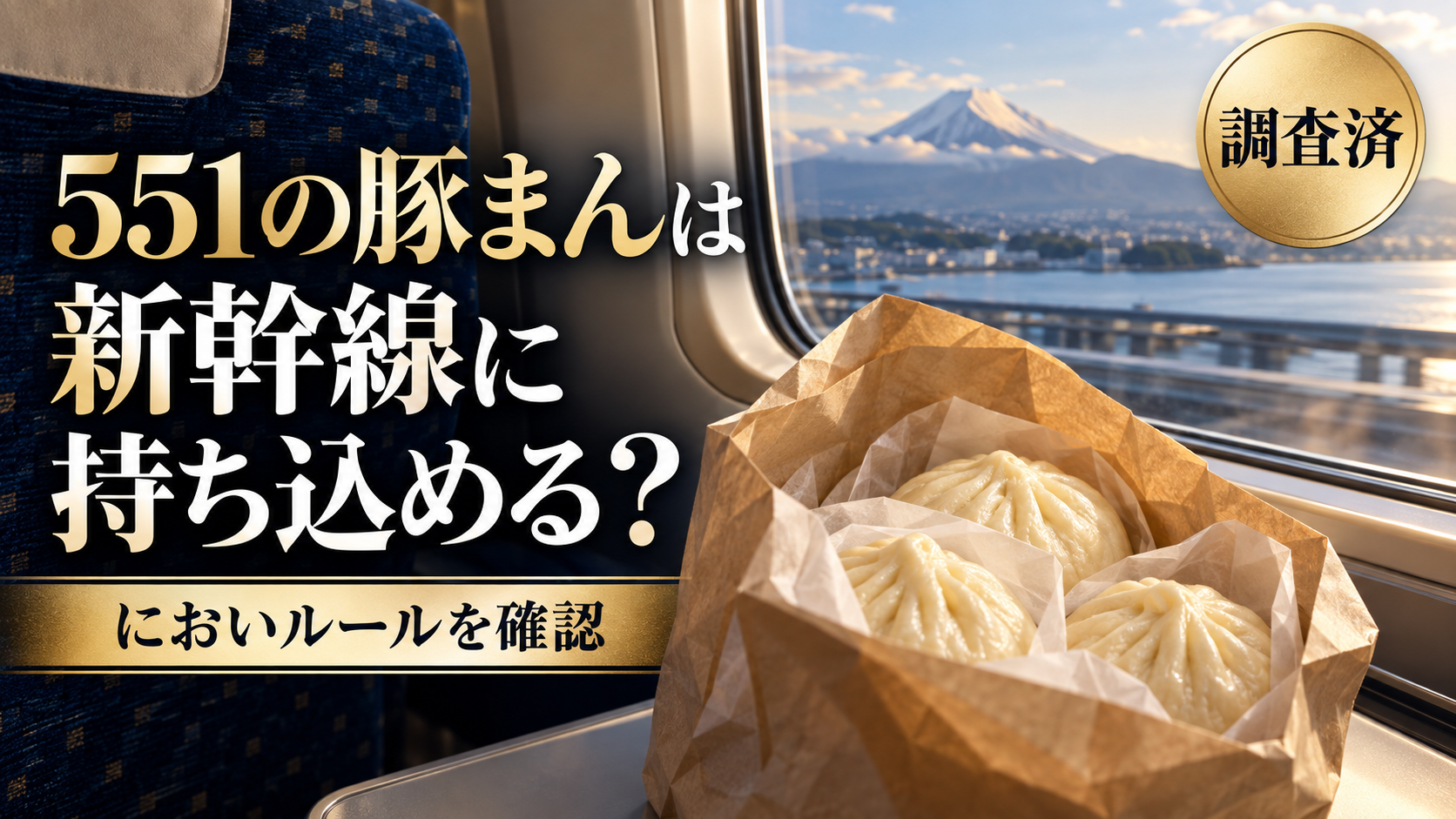 551の豚まんは新幹線に持ち込める？手回り品ルールとにおい対策